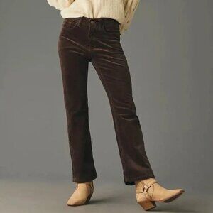 Anthropologie Pilcro | The Yaya Mid-Rise Corduroy Crop Flare Jeans - Sz 29 Tall